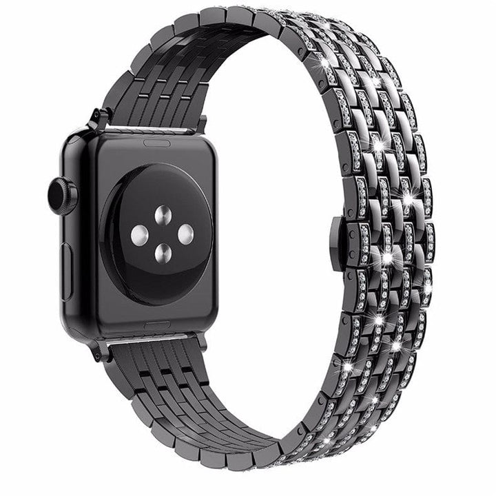 Rhinestone Watch Band Black / 38mm, 40mm & 41mm DX17071702+DX1705170