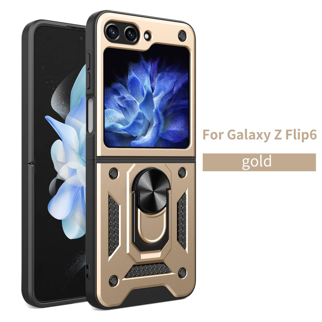 Magnetic Shockproof Case For Samsung Z FLIP Galaxy Flip 6 / Rose Gold CM20211023-06-Z Flip 6-Rose Gold