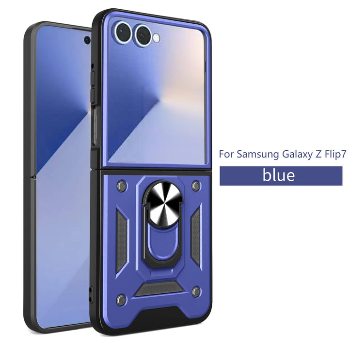 Magnetic Shockproof Case For Samsung Z FLIP Galaxy Flip 7 / Blue CM20211023-06-Z Flip 7-Blue