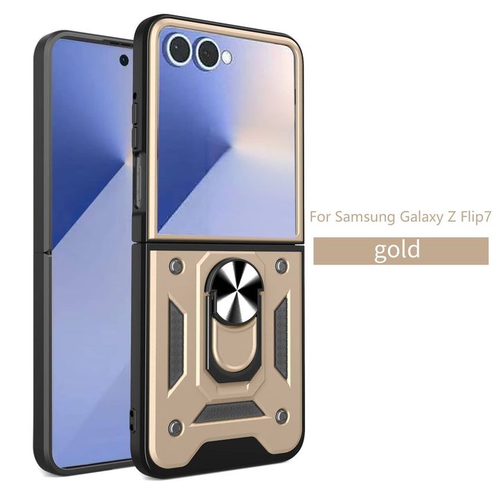 Magnetic Shockproof Case For Samsung Z FLIP Galaxy Flip 7 / Gold CM20211023-06-Z Flip 7-Gold