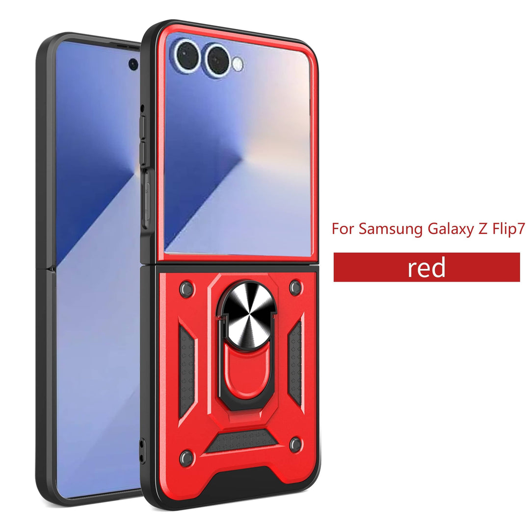 Magnetic Shockproof Case For Samsung Z FLIP Galaxy Flip 7 / Red CM20211023-06-Z Flip 7-Red