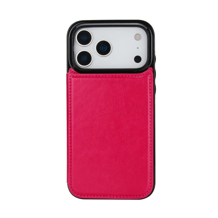 Flip Leather Phone Wallet Case iPhone 15 Rose Red Parkfield Supplies