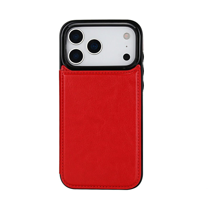 Flip Leather Phone Wallet Case iPhone 15 Rose Red Parkfield Supplies