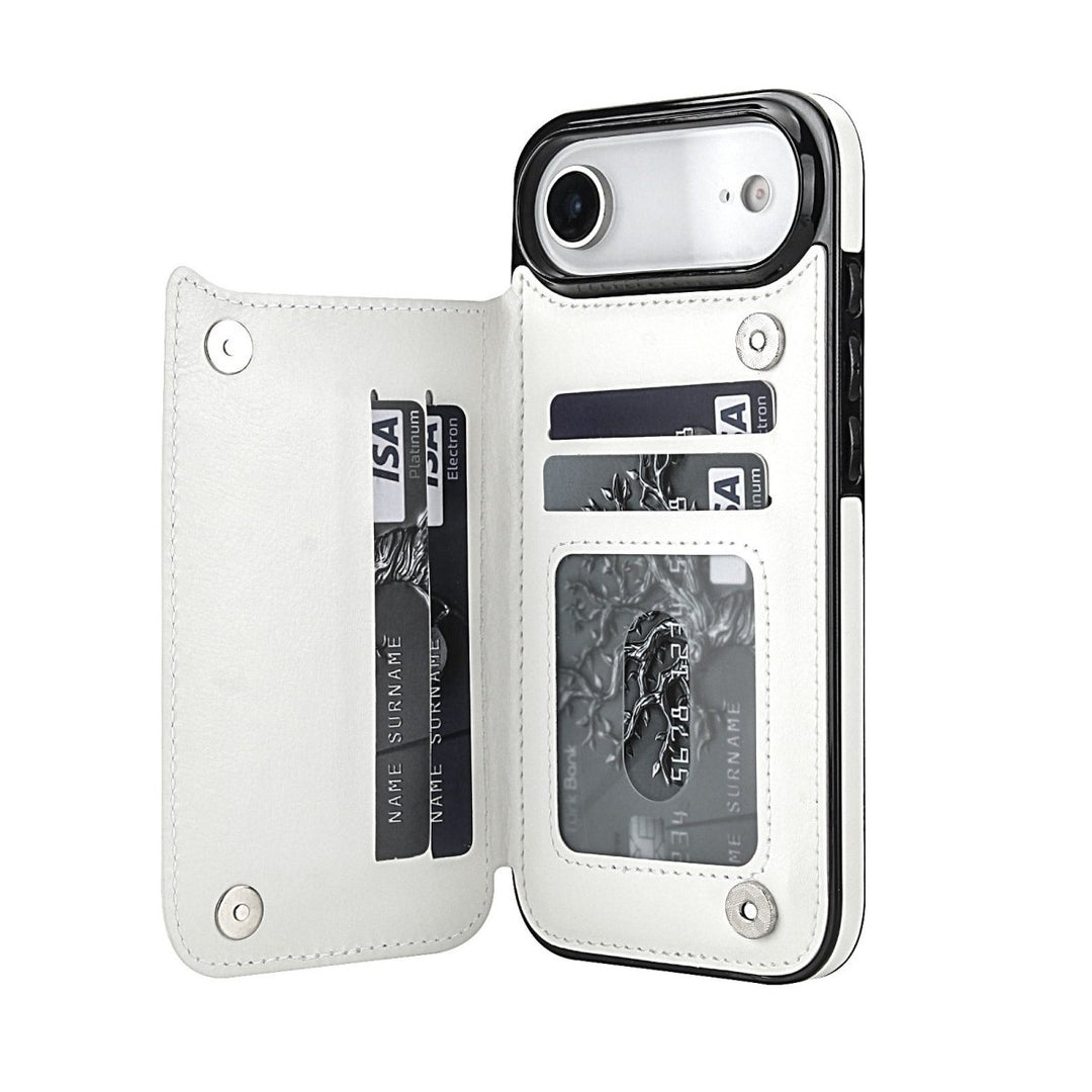 Flip Leather Phone Wallet Case iPhone Air White Parkfield Supplies