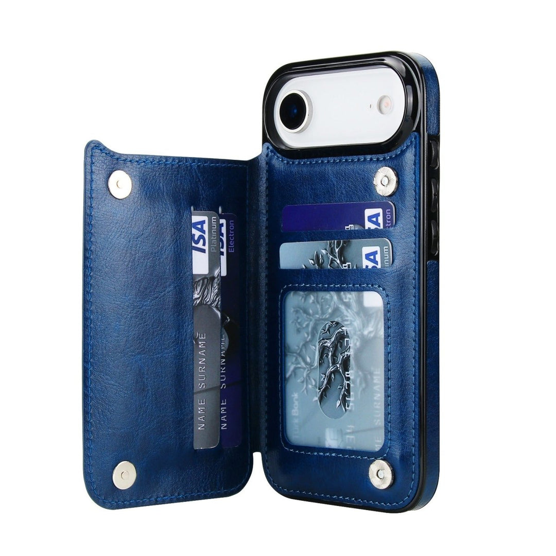 Flip Leather Phone Wallet Case iPhone Air Blue Parkfield Supplies