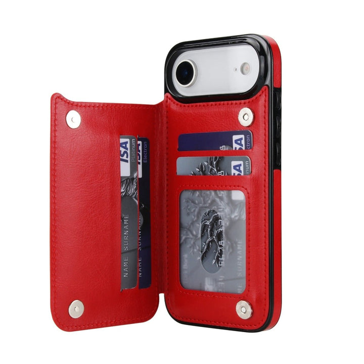 Flip Leather Phone Wallet Case iPhone Air Red Parkfield Supplies