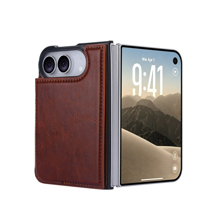 Flip Leather Phone Wallet Case iPhone Duo Black Parkfield Supplies