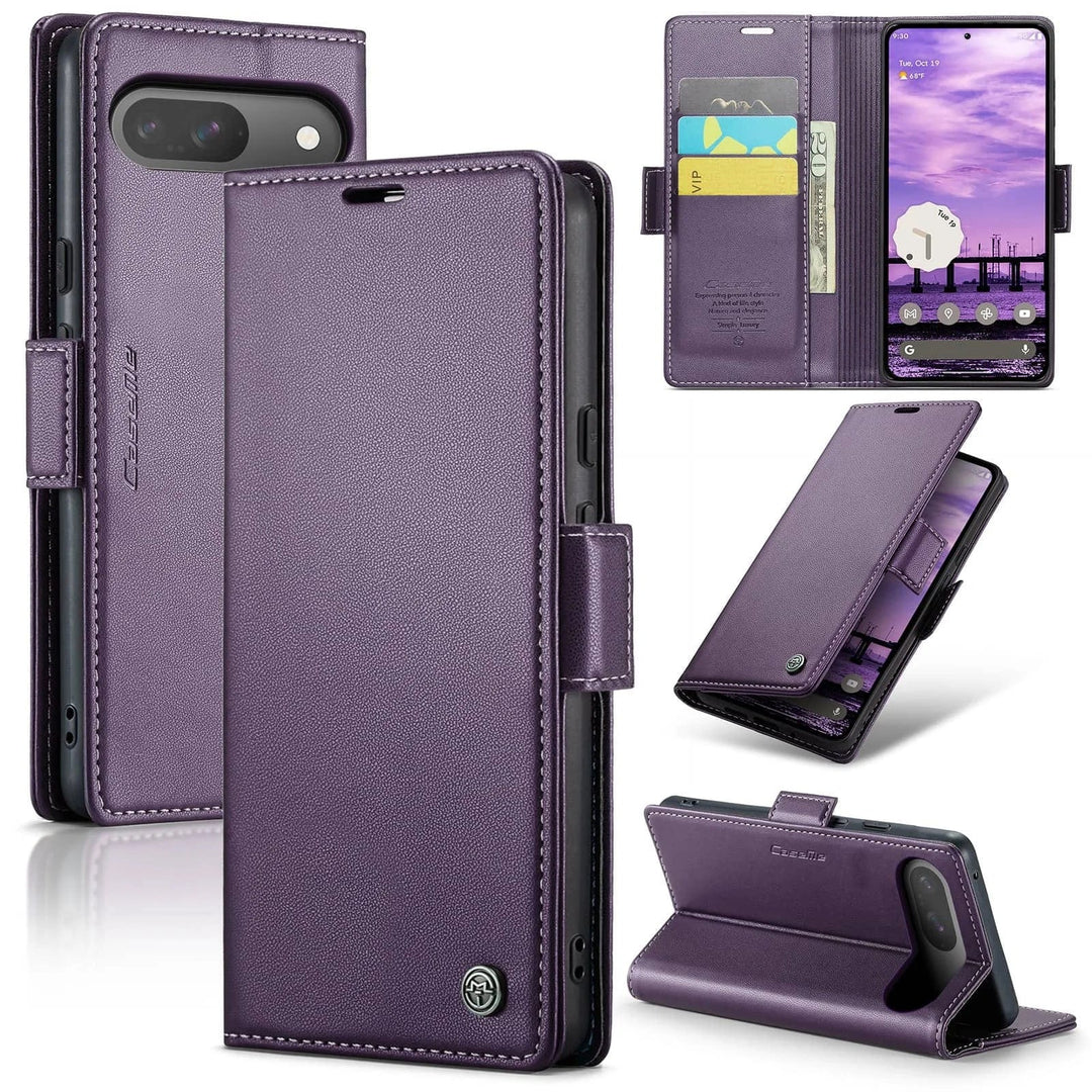 RFID Leather Card Holder Case For Google Pixel