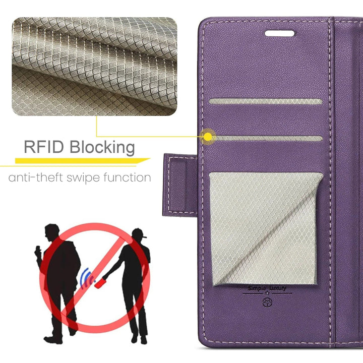 RFID Leather Card Holder Case For Google Pixel