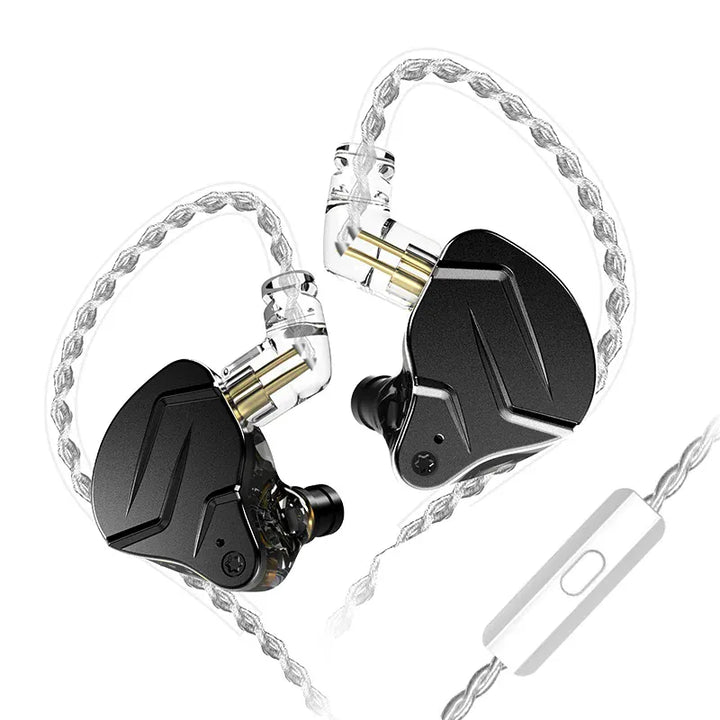 Metal Wired Earbud Headphones ZSN PROX Blackmic 14:193#ZSN PROX Blackmic