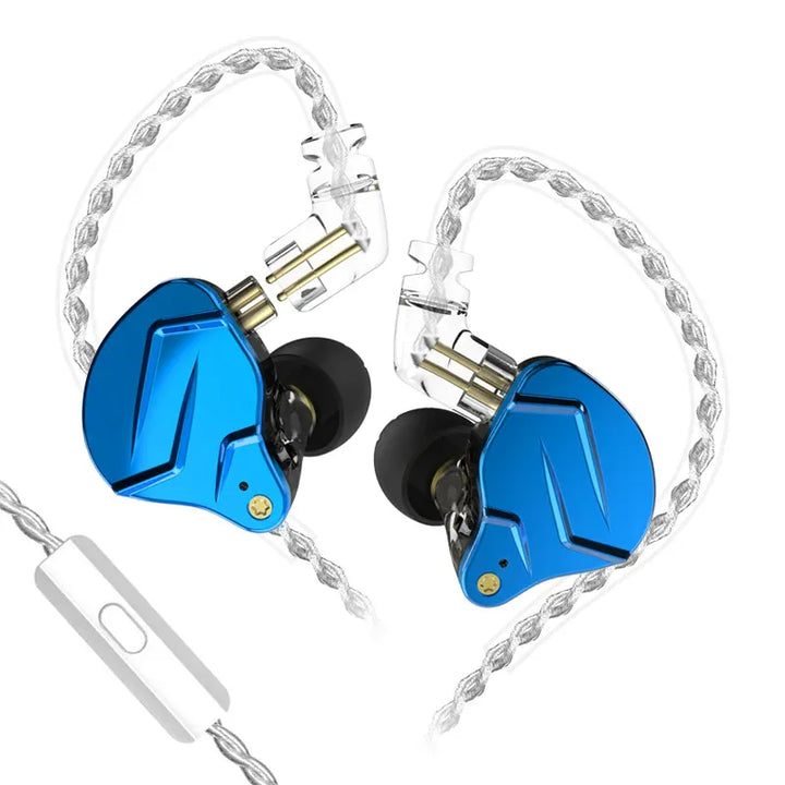 Metal Wired Earbud Headphones ZSN PROX Bluemic 14:10#ZSN PROX Bluemic