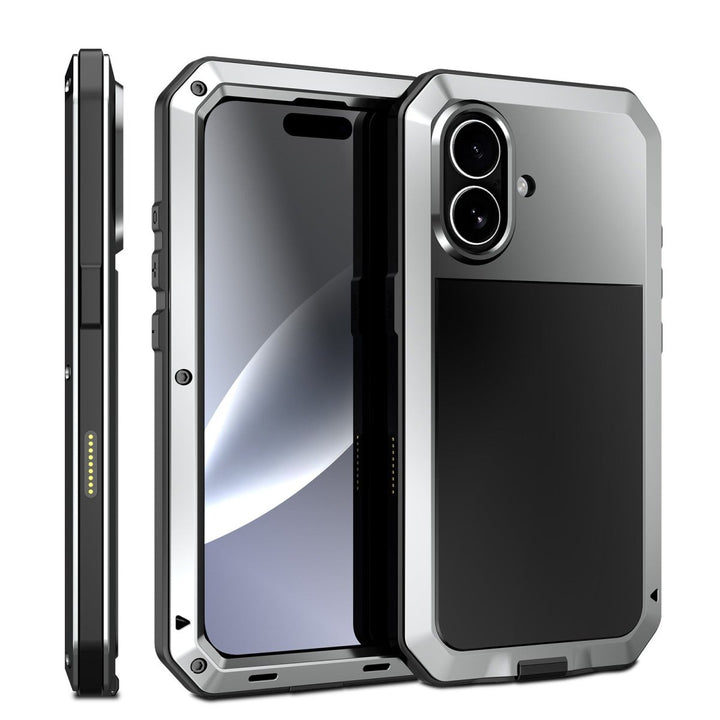 Heavy Duty Phone Case iPhone 16 Silver Parkfield Supplies