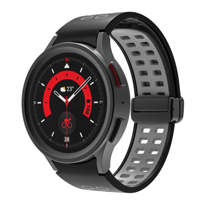 Magnetic Sports Watch Band For Samsung Black Gray / Galaxy Watch4 (40mm) DP2212132AS01