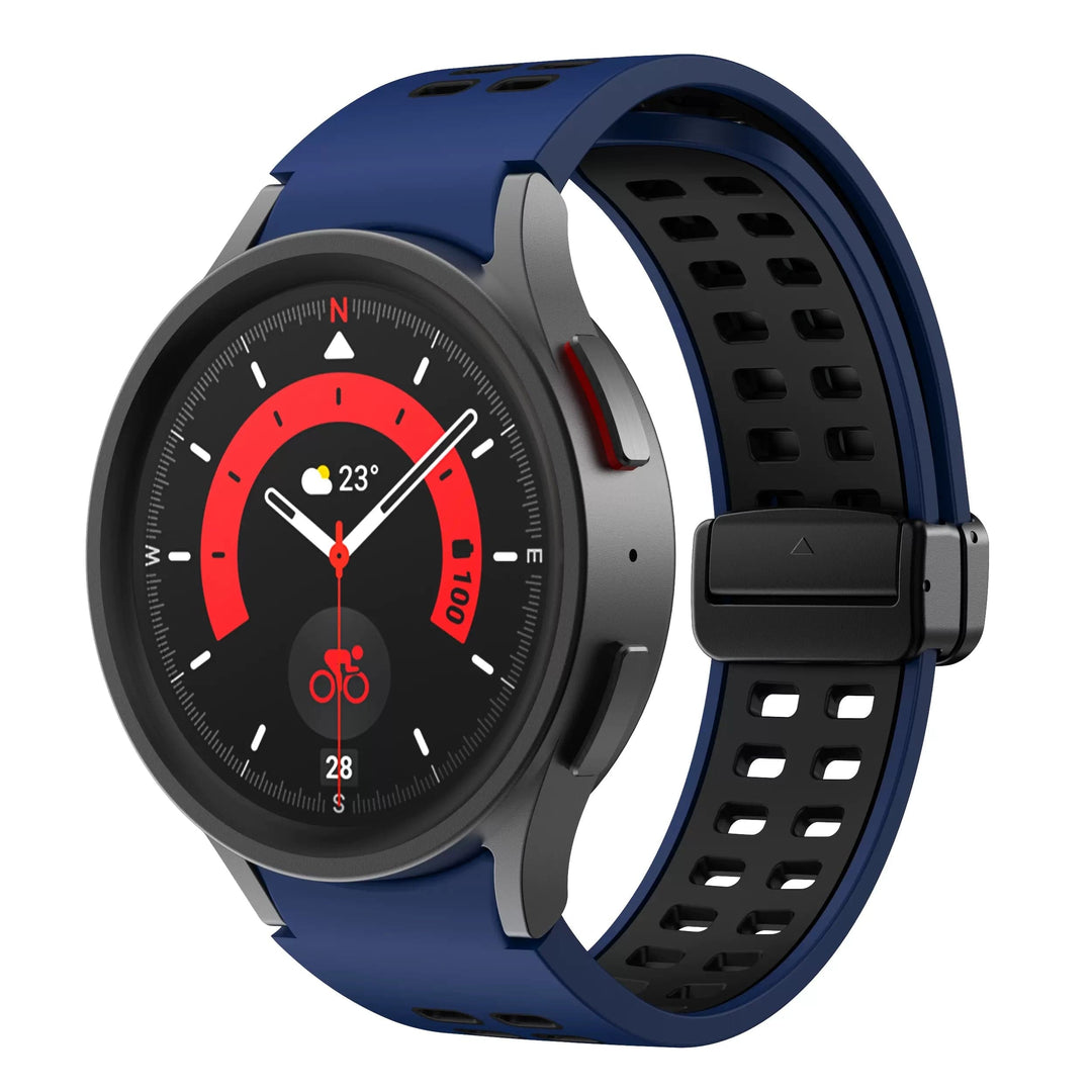Magnetic Sports Watch Band For Samsung Midnight Blue Black / Galaxy Watch4 (40mm) DP2212132AS04