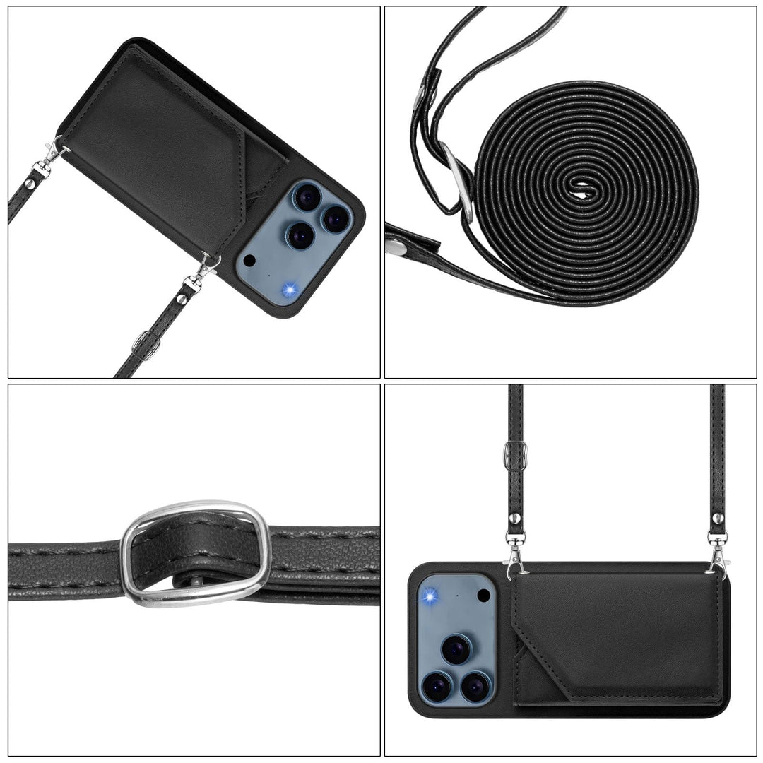 Crossbody Leather Wallet Phone Case