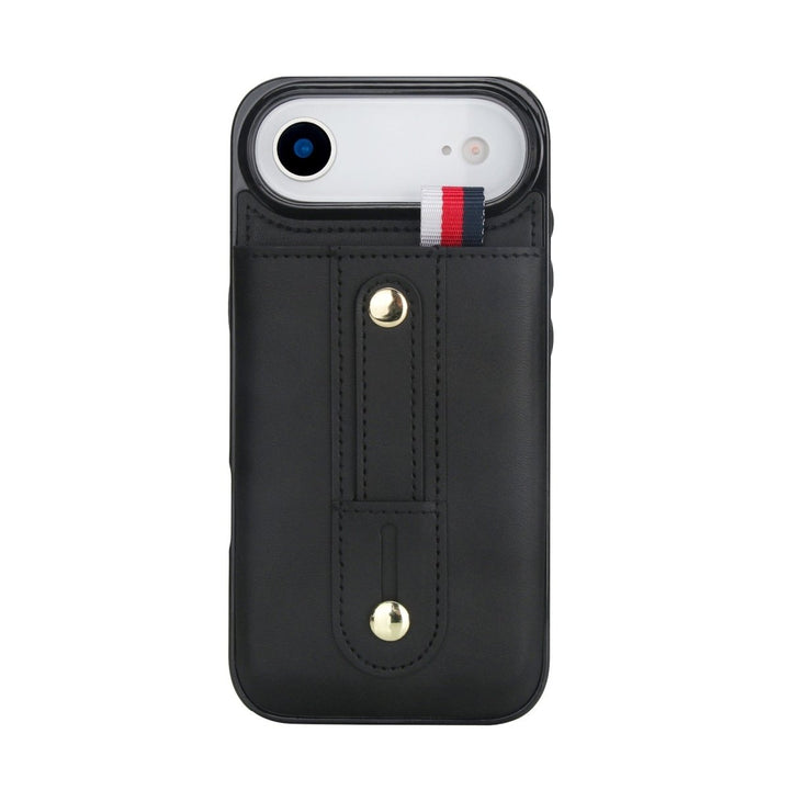Leather Card Holder Phone Case With Kickstand iPhone Air Black Parkfield Supplies