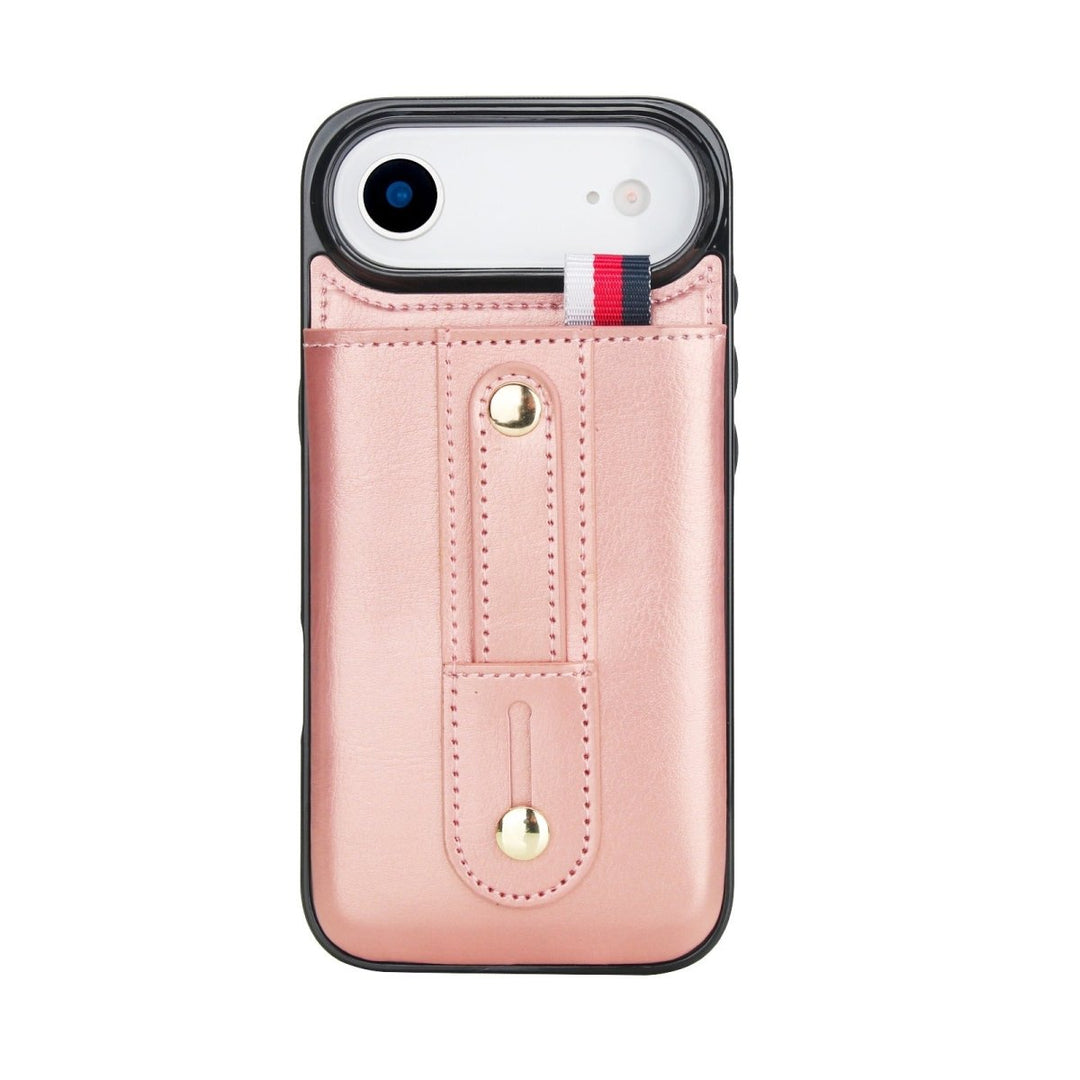 Leather Card Holder Phone Case With Kickstand iPhone Air Rose Gold Parkfield Supplies