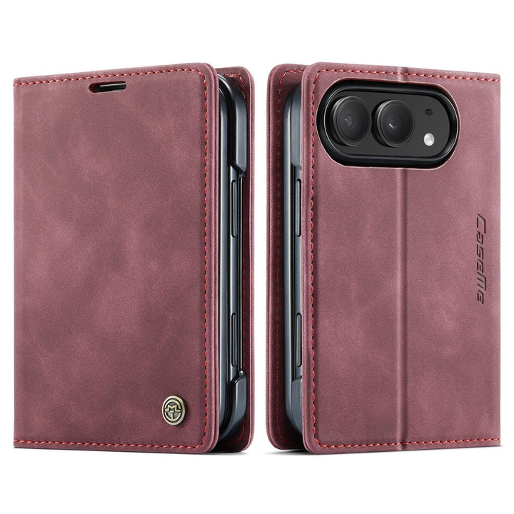 Leather Phone Wallet Case iPhone Duo Wine Red Parkfield Supplies