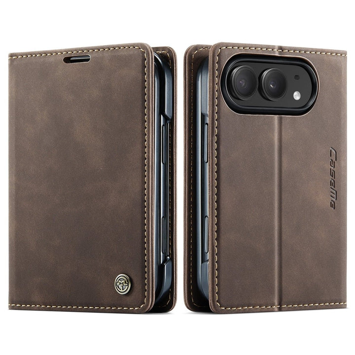 Leather Phone Wallet Case iPhone Duo Coffee Parkfield Supplies