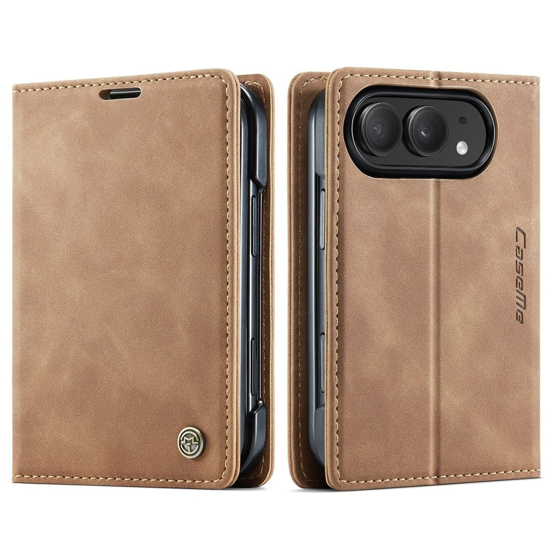Leather Phone Wallet Case iPhone Duo Brown Parkfield Supplies