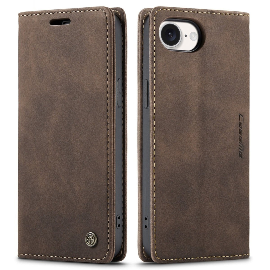 Leather Phone Wallet Case iPhone 16e Coffee Parkfield Supplies