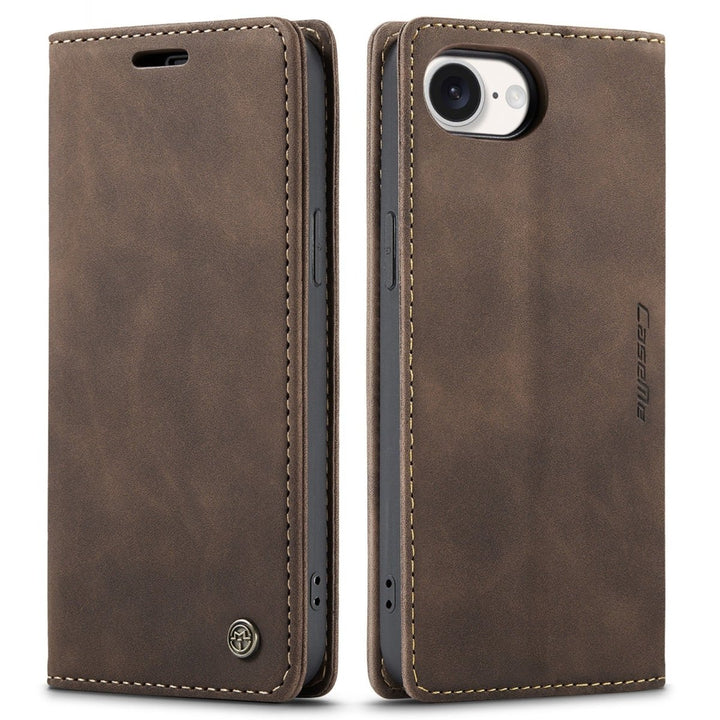 Leather Phone Wallet Case iPhone 16e Coffee Parkfield Supplies