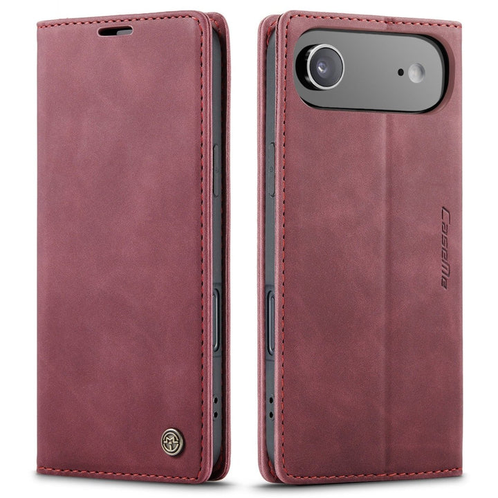 Leather Phone Wallet Case iPhone 17 Air Wine Red Parkfield Supplies