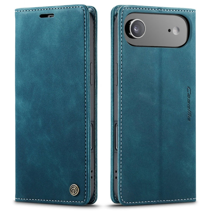 Leather Phone Wallet Case iPhone 17 Air Blue Parkfield Supplies