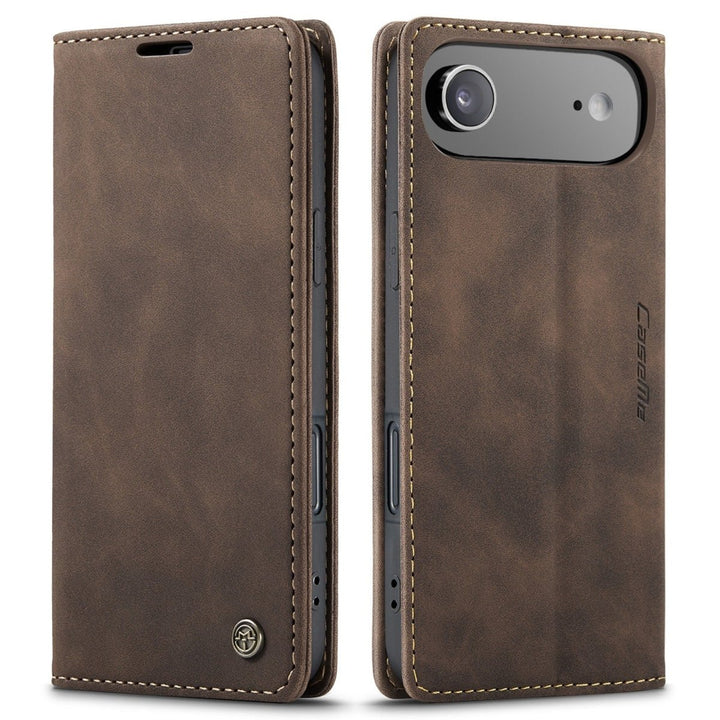 Leather Phone Wallet Case iPhone 17 Air Coffee Parkfield Supplies