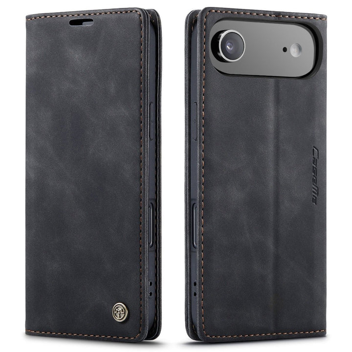 Leather Phone Wallet Case iPhone 17 Air Black Parkfield Supplies