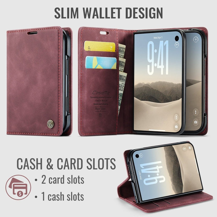 Leather Phone Wallet Case iPhone 14 Black Parkfield Supplies