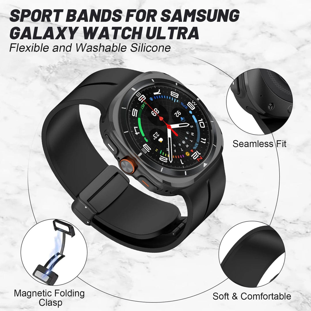 Magnetic Silicone Sports Watch Band For Samsung Watch 7