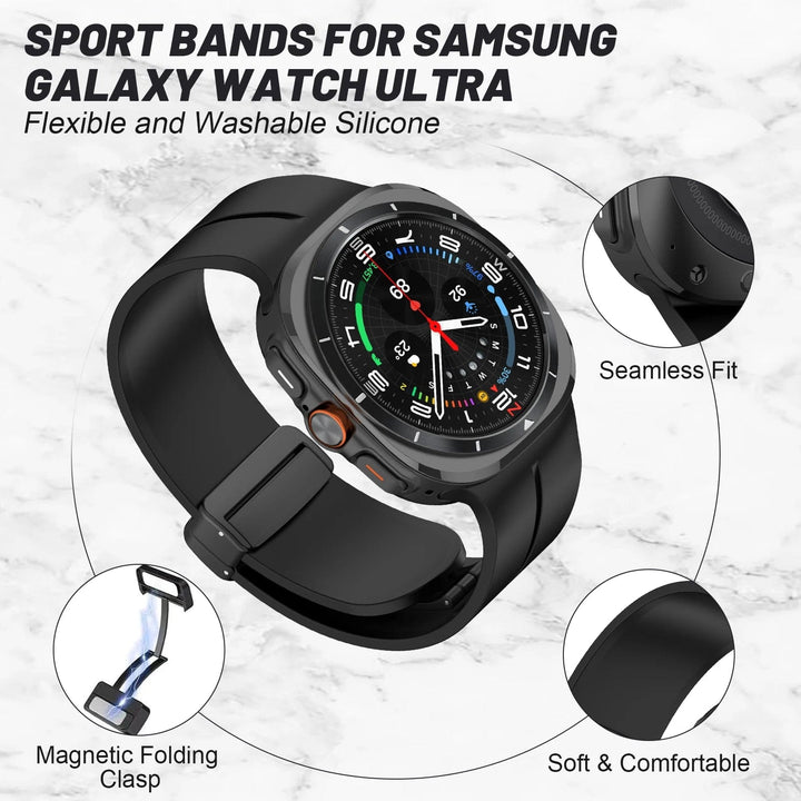 Magnetic Silicone Sports Watch Band For Samsung Watch 7