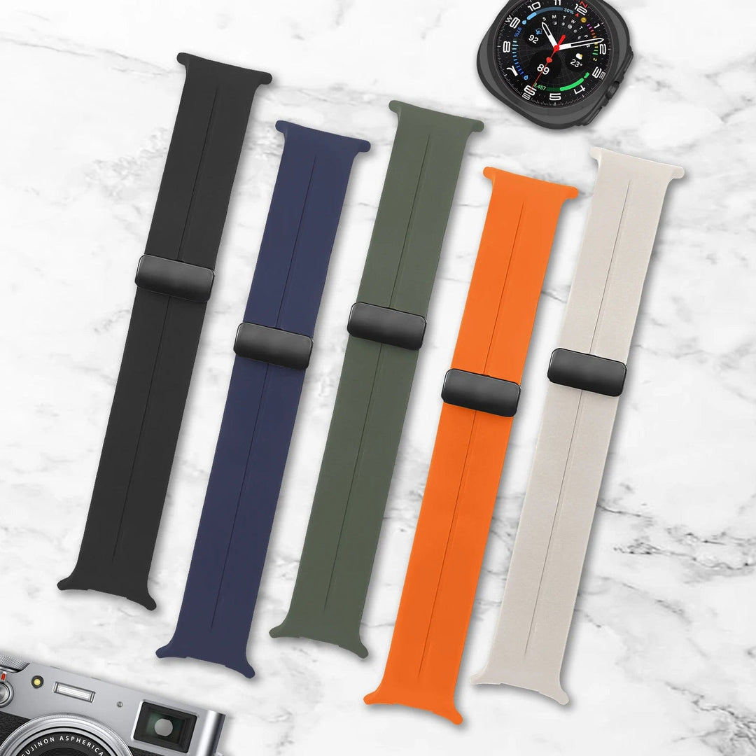 Magnetic Silicone Sports Watch Band For Samsung Watch 7