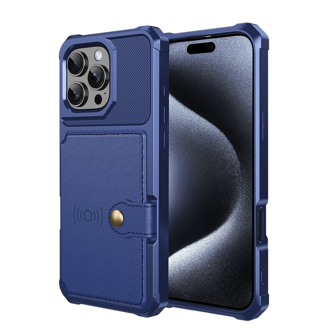 Magnetic Leather Phone Wallet Case iPhone 11 Pro Blue Parkfield Supplies
