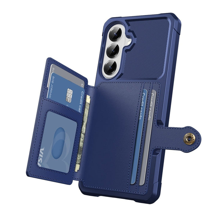 Magnetic Leather Wallet Case For Samsung Galaxy A Galaxy A57 Purple Parkfield Supplies