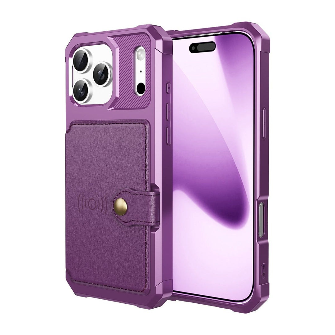 Magnetic Leather Phone Wallet Case iPhone Air Purple Parkfield Supplies