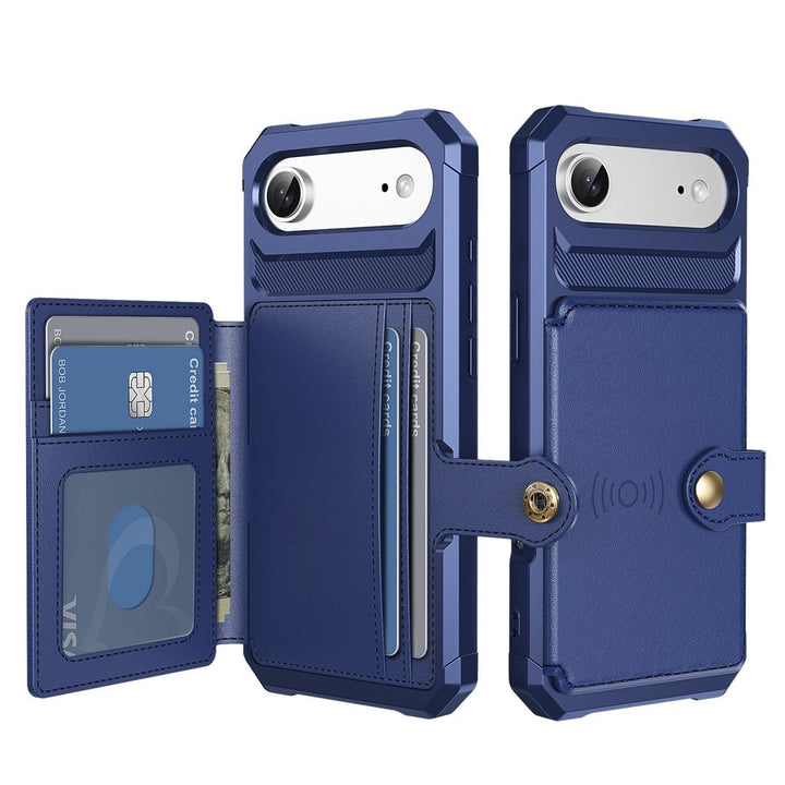 Magnetic Leather Phone Wallet Case iPhone Air Blue Parkfield Supplies