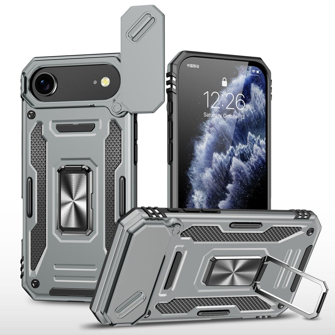 Magnetic Phone Case With Kickstand & Camera Cover iPhone Air Silver Parkfield Supplies
