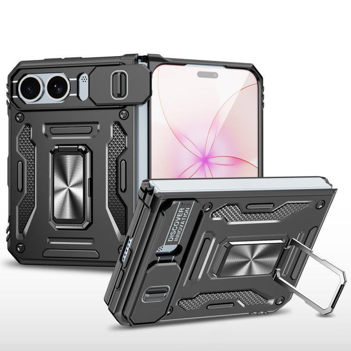 Magnetic Phone Case With Kickstand & Camera Cover iPhone Duo Black Parkfield Supplies