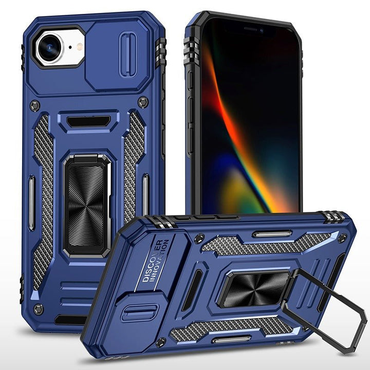 Magnetic Phone Case With Kickstand & Camera Cover iPhone 16e Dark Blue Parkfield Supplies