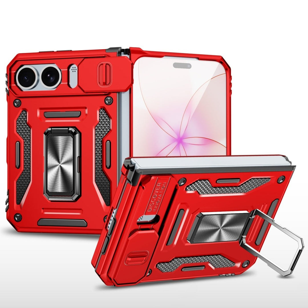 Magnetic Phone Case With Kickstand & Camera Cover iPhone Duo Red Parkfield Supplies