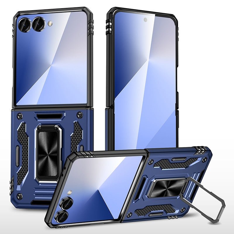 Magnetic Case With Kickstand For Samsung Z Flip Galaxy Z Flip 7 Navy Blue Parkfield Supplies
