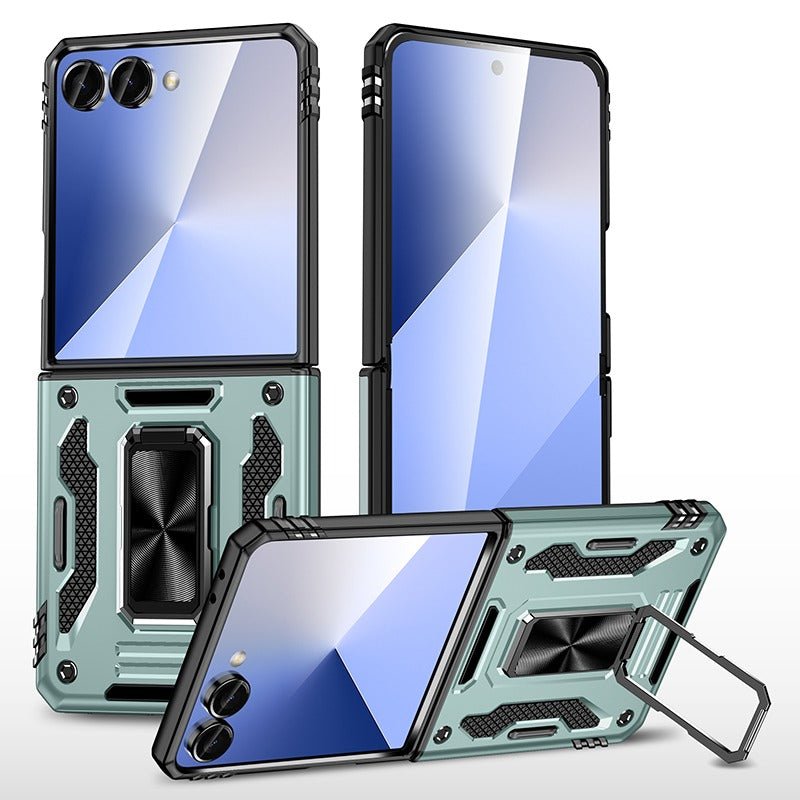 Magnetic Case With Kickstand For Samsung Z Flip Galaxy Z Flip 7 Light Green Parkfield Supplies