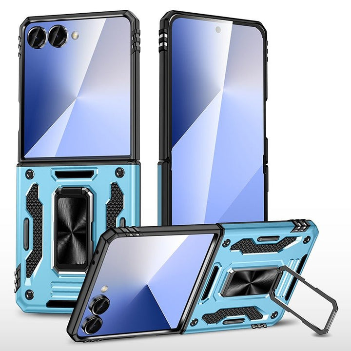Magnetic Case With Kickstand For Samsung Z Flip Galaxy Z Flip 7 Light Blue Parkfield Supplies