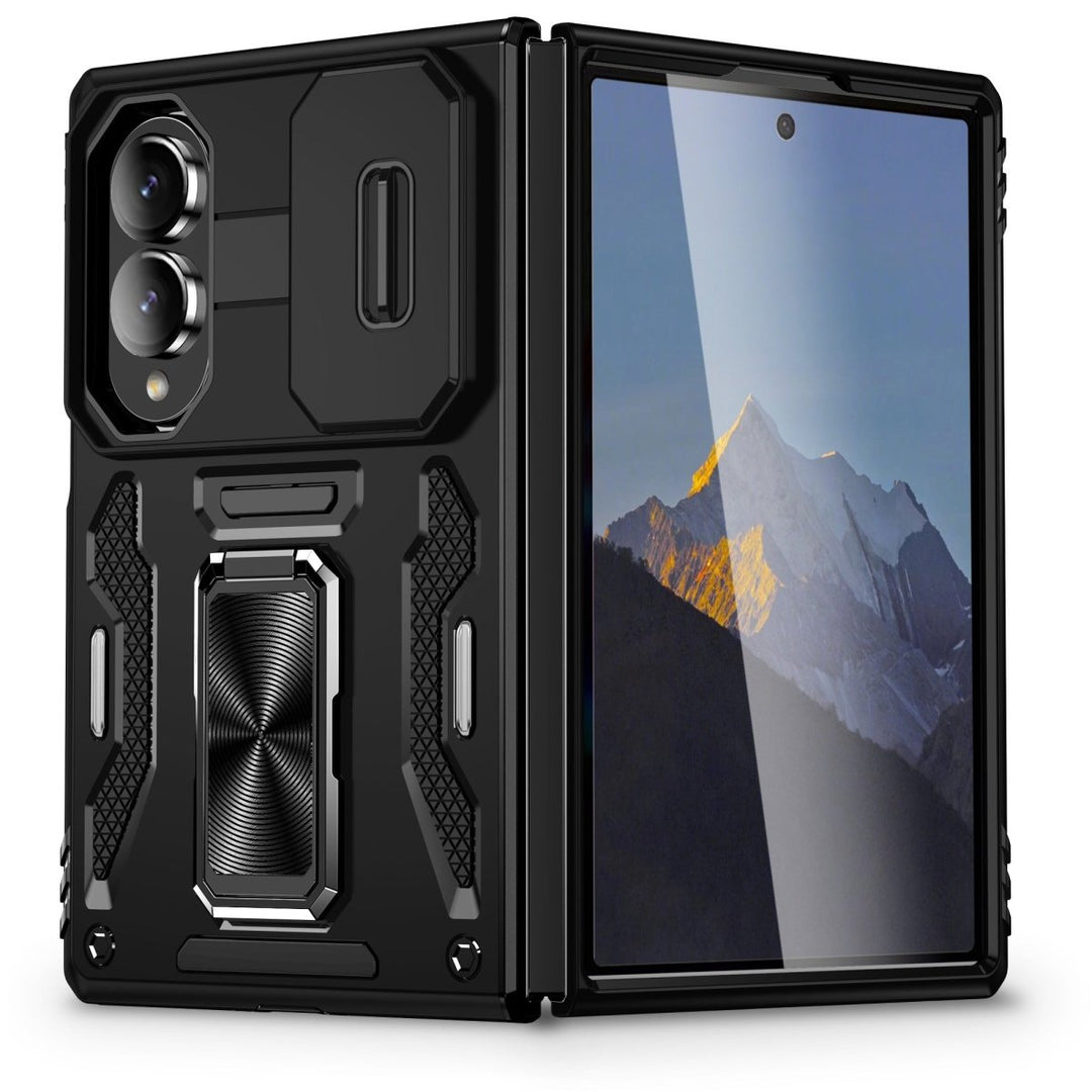 Magnetic Case With Kickstand & Camera Cover For Samsung Z Fold Galaxy Z Fold 8 Black Parkfield Supplies