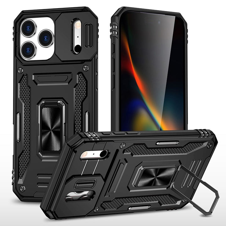 Magnetic Phone Case With Kickstand & Camera Cover iPhone 17 Pro Black Parkfield Supplies