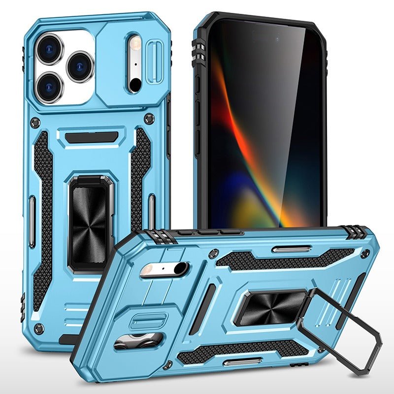 Magnetic Phone Case With Kickstand & Camera Cover iPhone 15 Black Parkfield Supplies