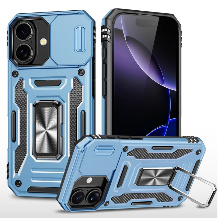 Magnetic Phone Case With Kickstand & Camera Cover iPhone 16 Sky Blue Parkfield Supplies