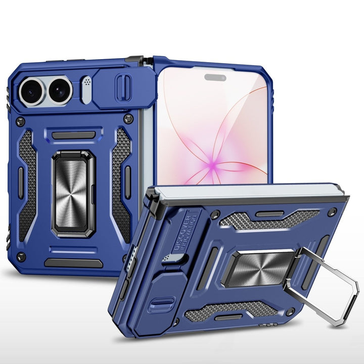 Magnetic Phone Case With Kickstand & Camera Cover iPhone Duo Dark Blue Parkfield Supplies